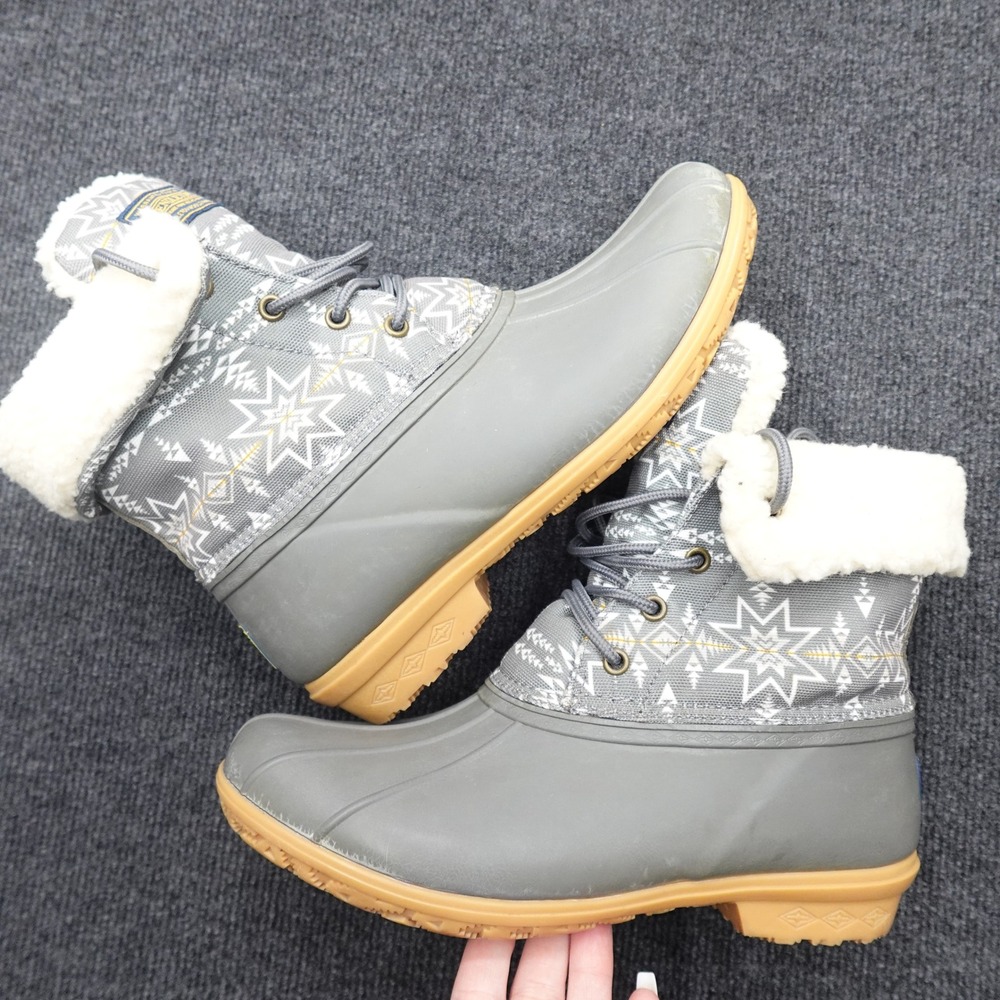 Pendleton Duck Boots Shearling Lined Southwestern… - image 6